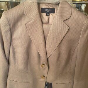 JONES WEAR SUIT Pants SUIT TAN COLOR SIZE 12 PC 2
